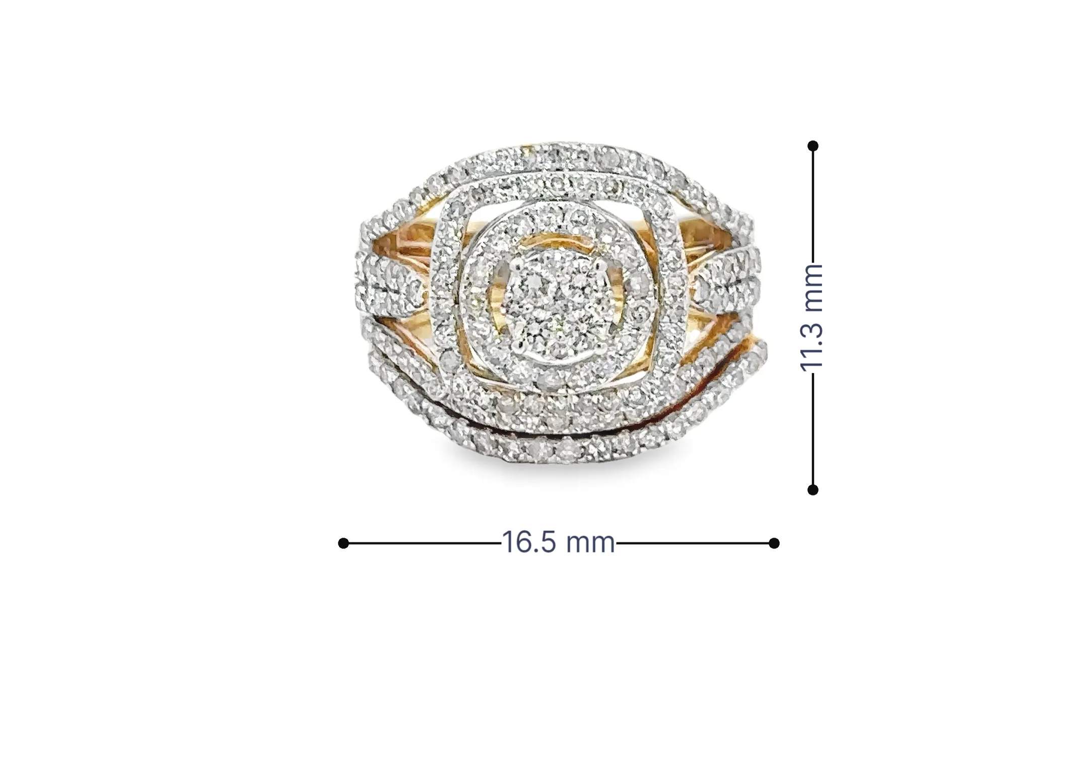 10K Gold 1.44 CTW Diamond Ladies Wedding Set