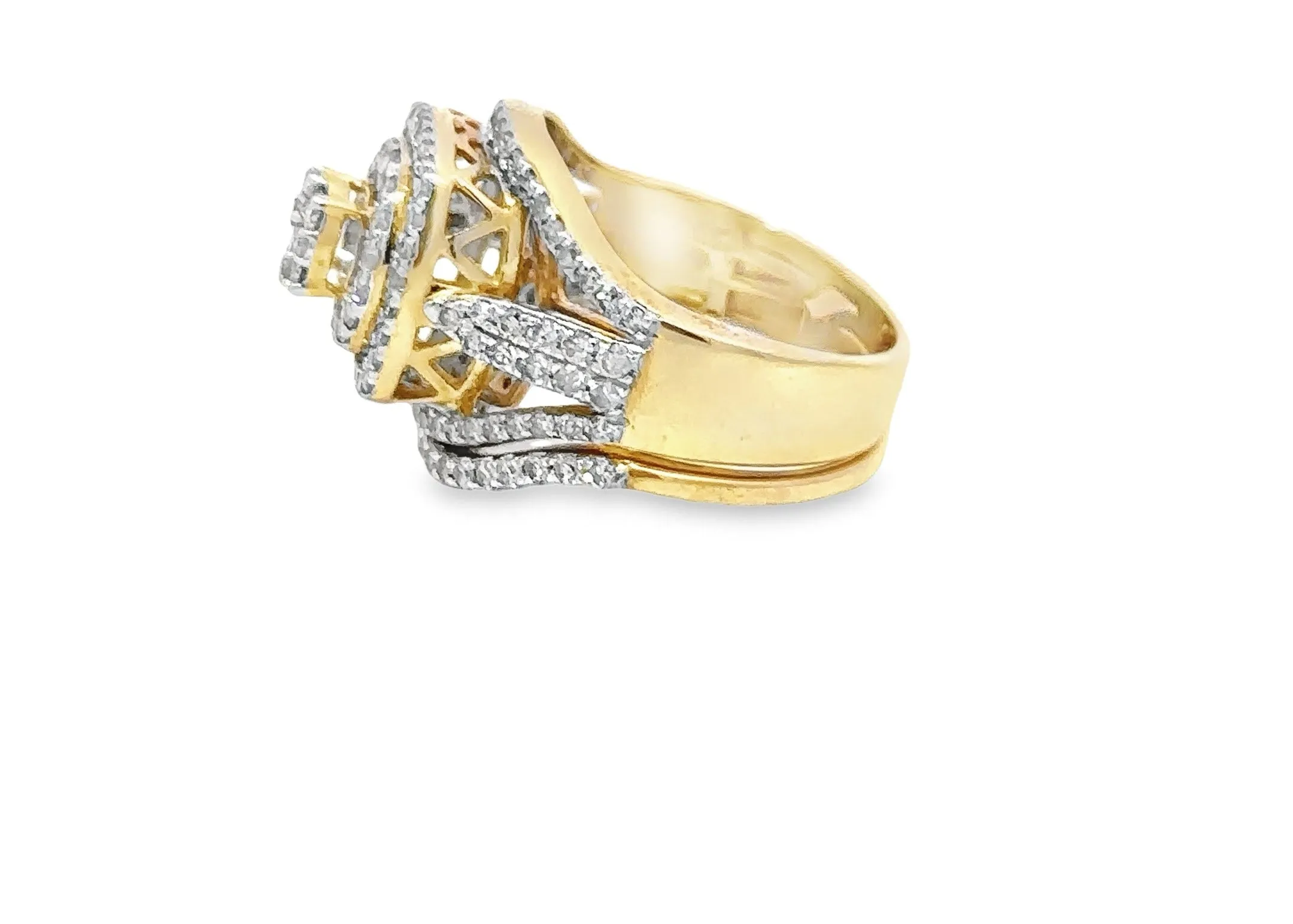 10K Gold 1.44 CTW Diamond Ladies Wedding Set