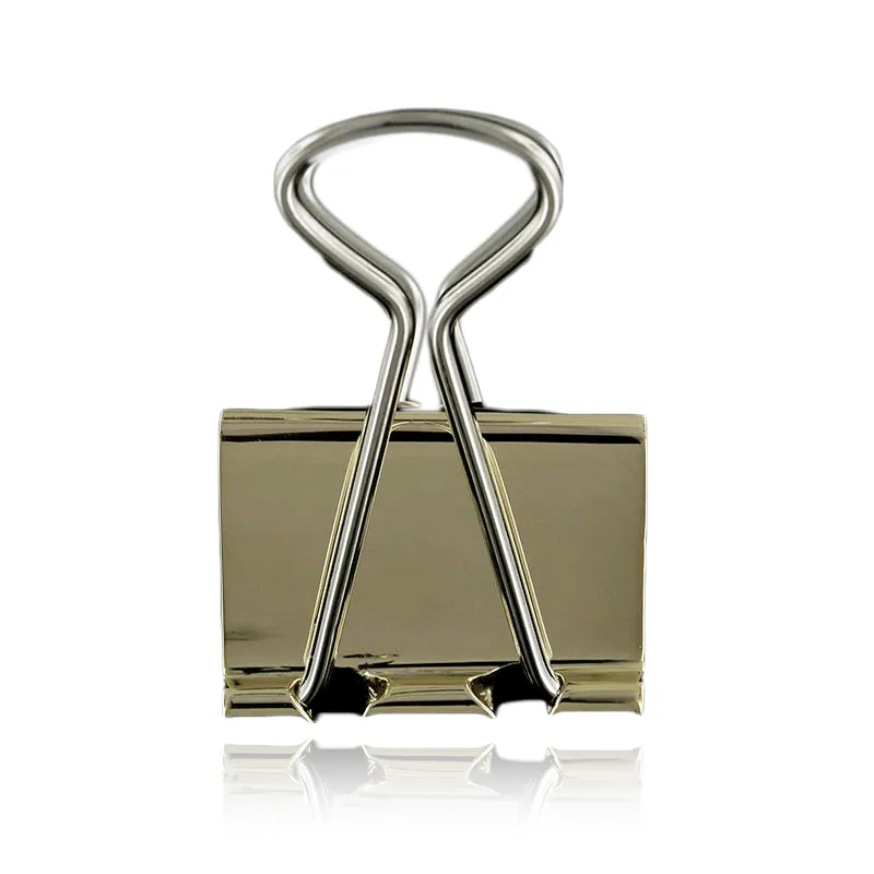 Luxurious 14K Two-Tone Gold Binder-Style Money Clip