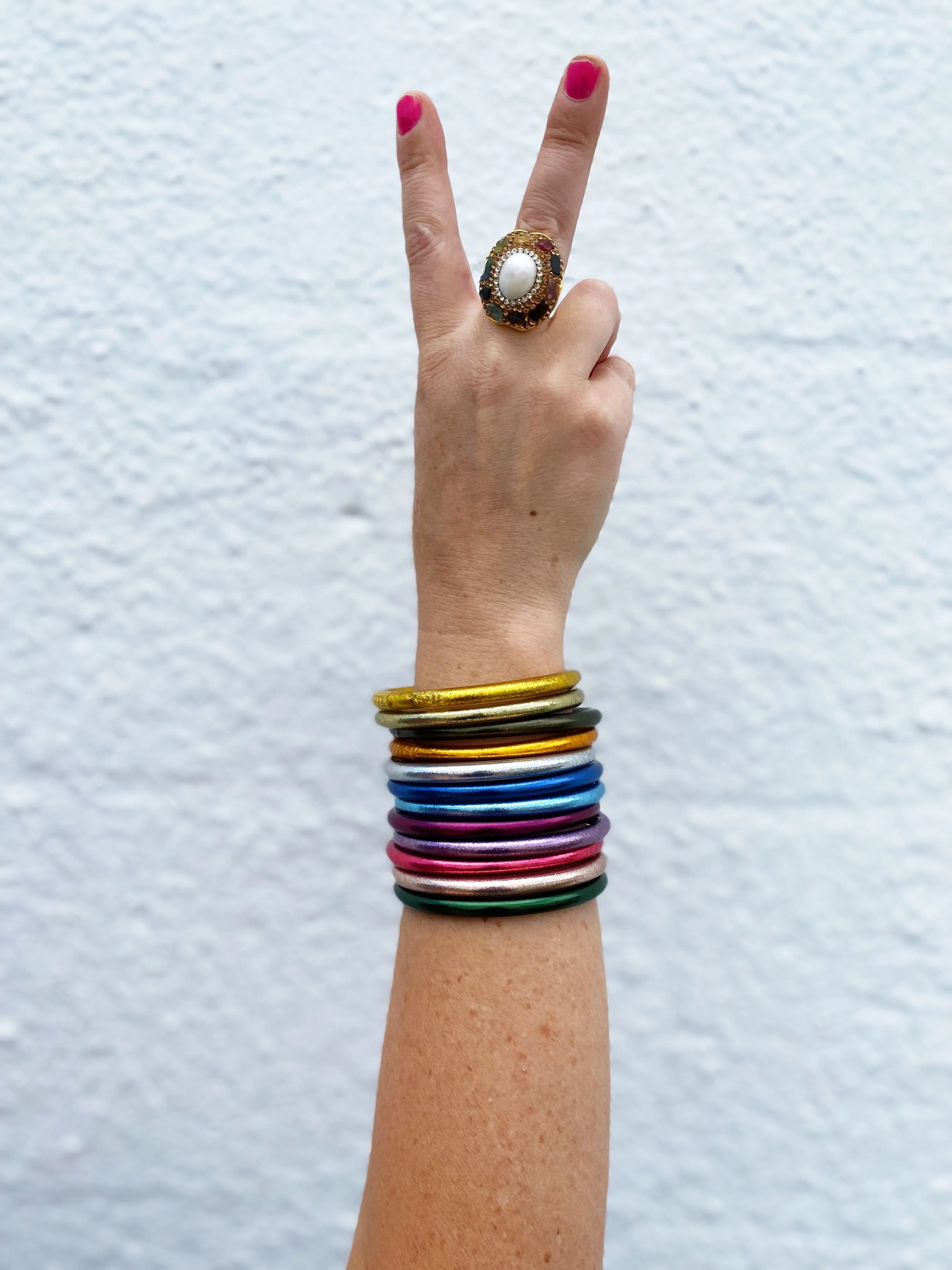 All Weather Bangles (Set of 6) - Serenity Prayer