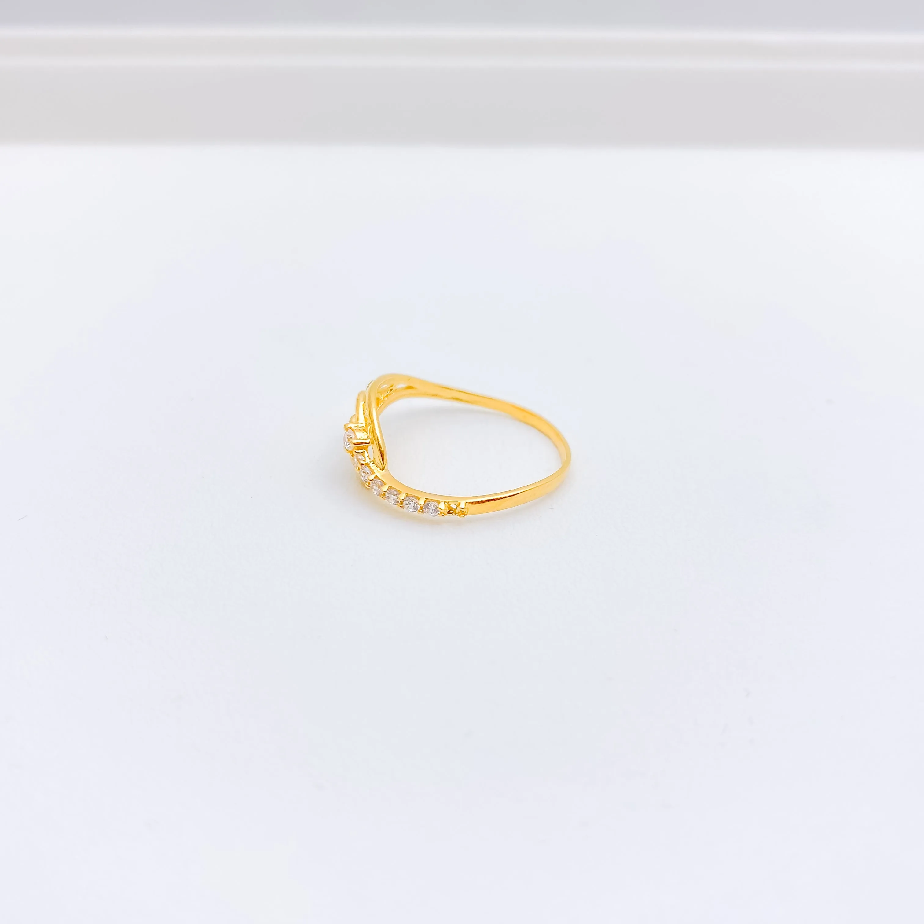 Asymmetrical Matte Finish Ring