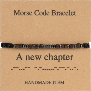 Best Friend Morse Code Bracelet for Women, Birthday Gifts for Soul Sisters, BFF and Long Distance Friendship Presents, Graduation Gifts for Her Him 2025