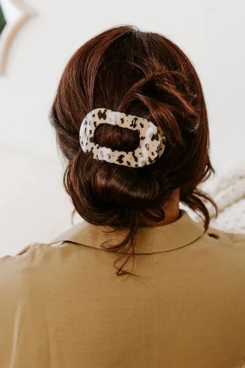 Blonde Tortoise Flat Round Clip