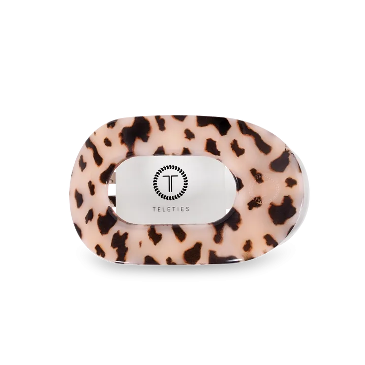 Blonde Tortoise Flat Round Clip