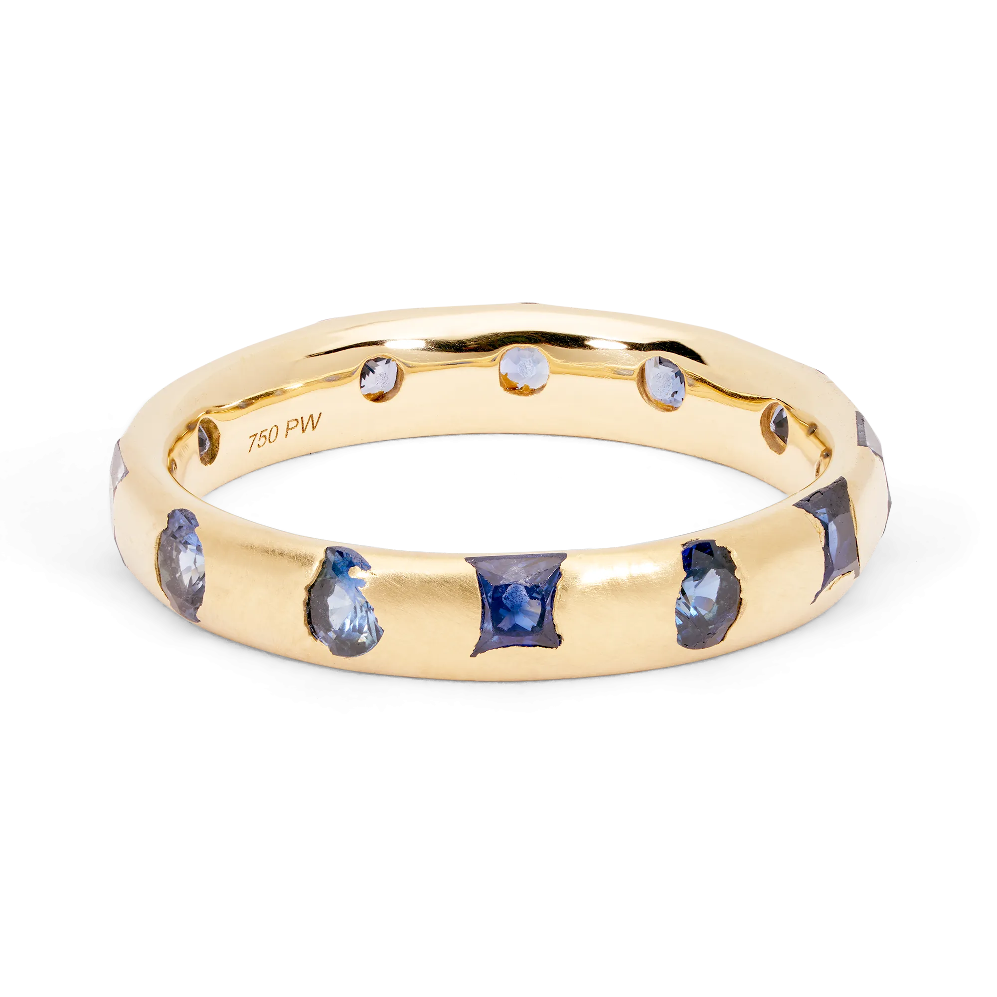 Blue Mixed Cut Celeste Ring - Made to Order