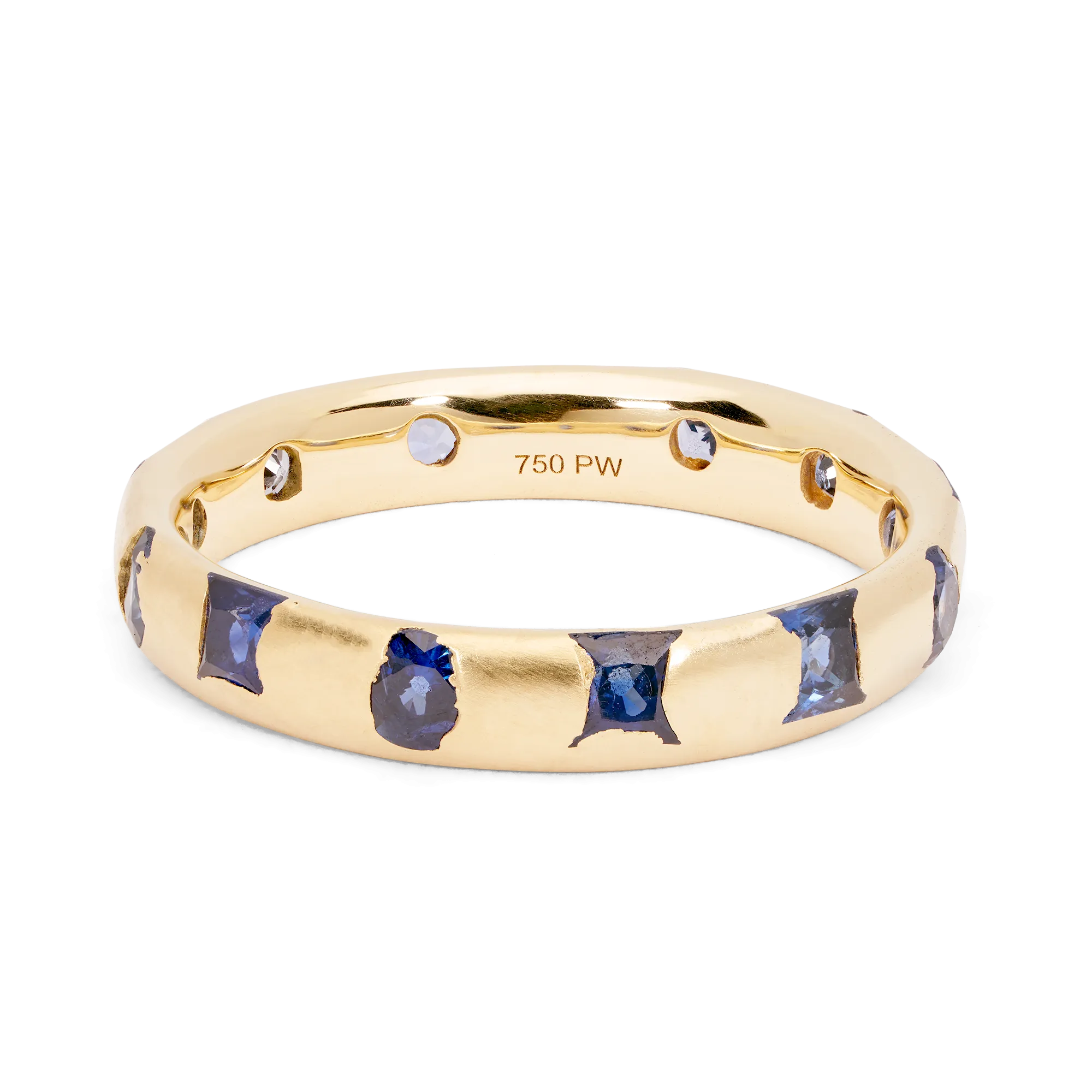 Blue Mixed Cut Celeste Ring - Made to Order