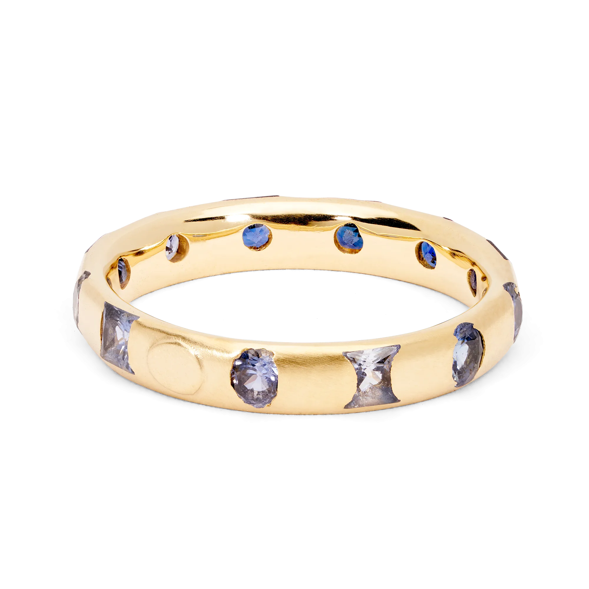 Blue Mixed Cut Celeste Ring - Made to Order
