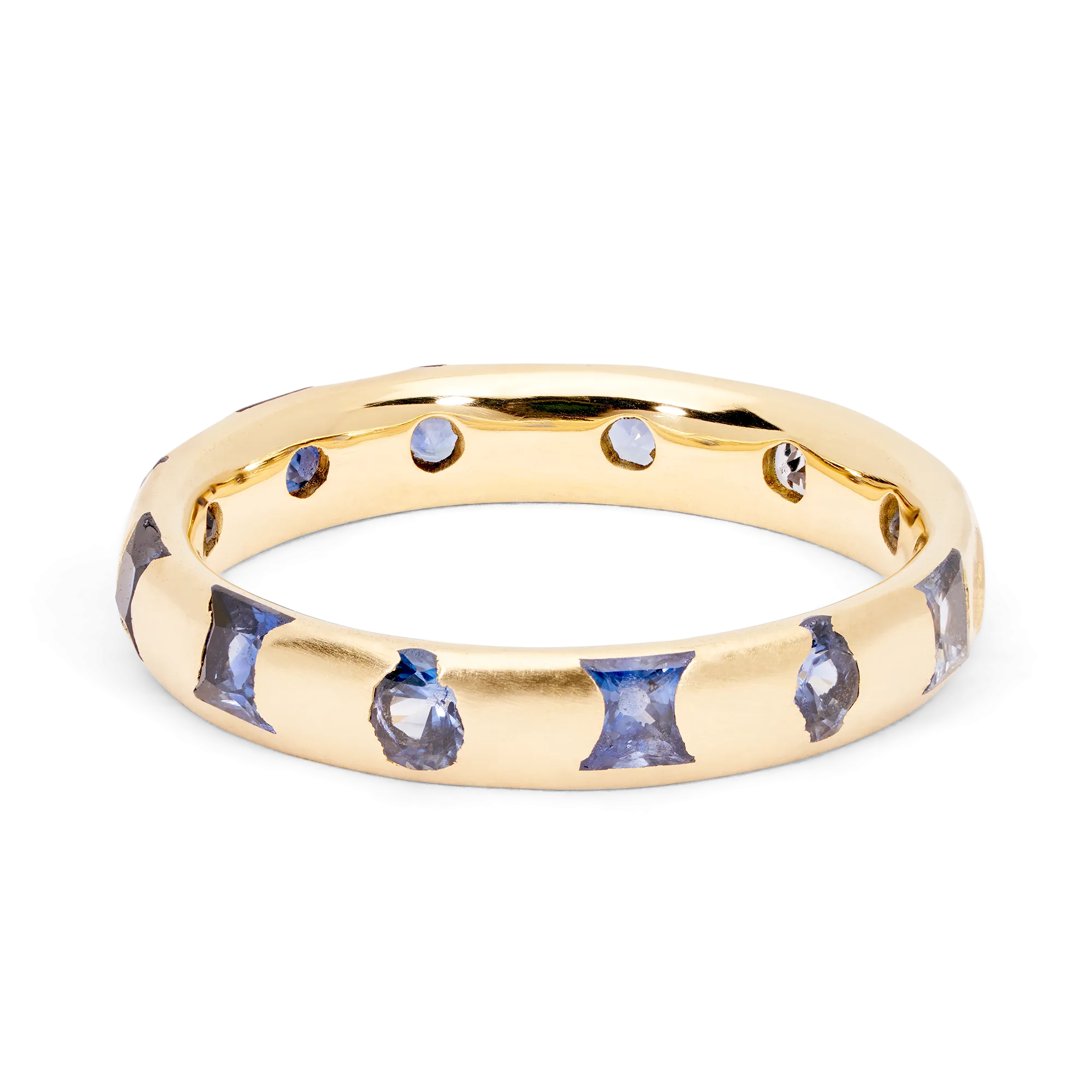 Blue Mixed Cut Celeste Ring - Made to Order