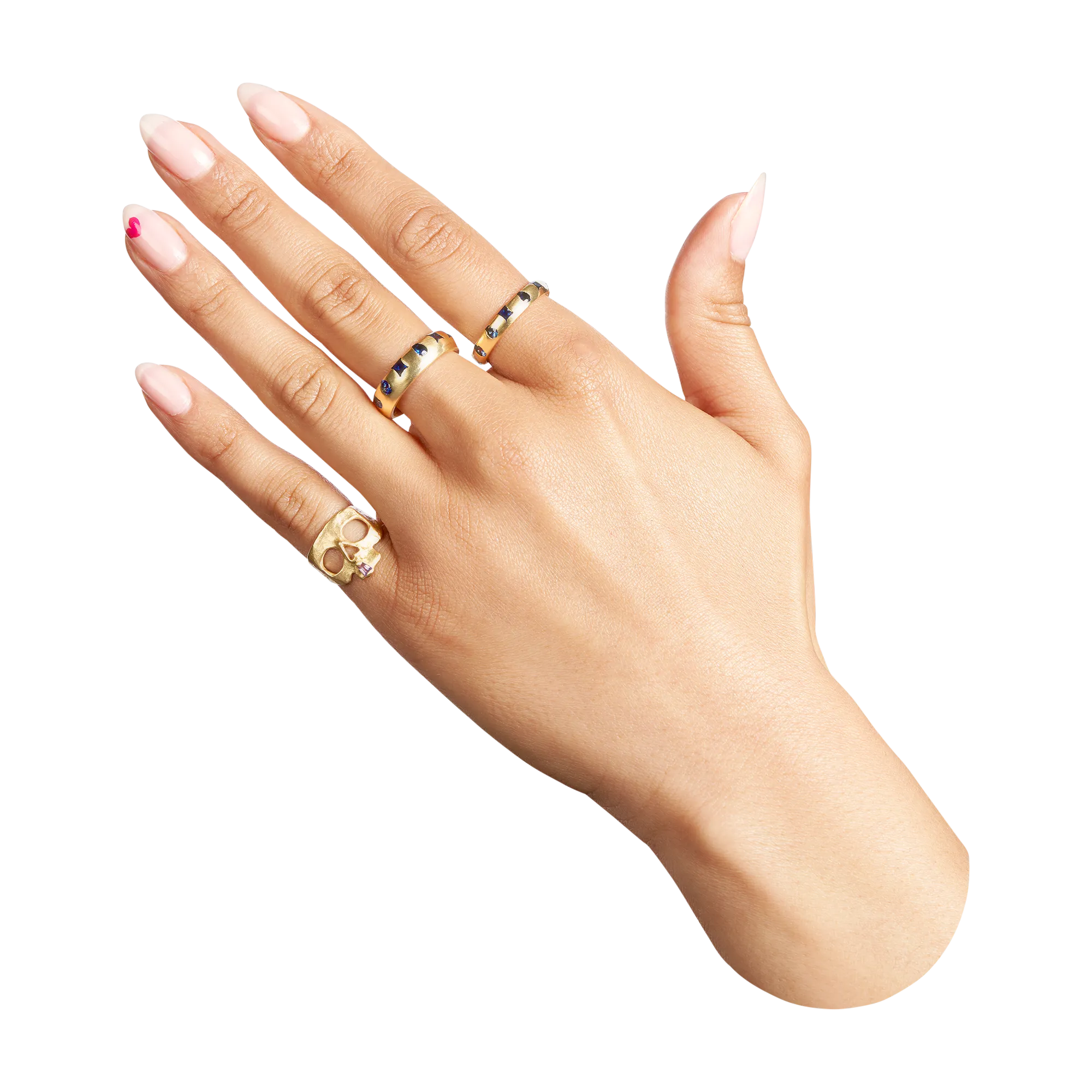 Blue Mixed Cut Celeste Ring - Made to Order