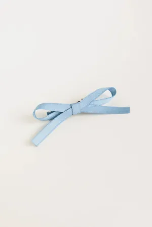 Bow Hair Clip Set in Blue