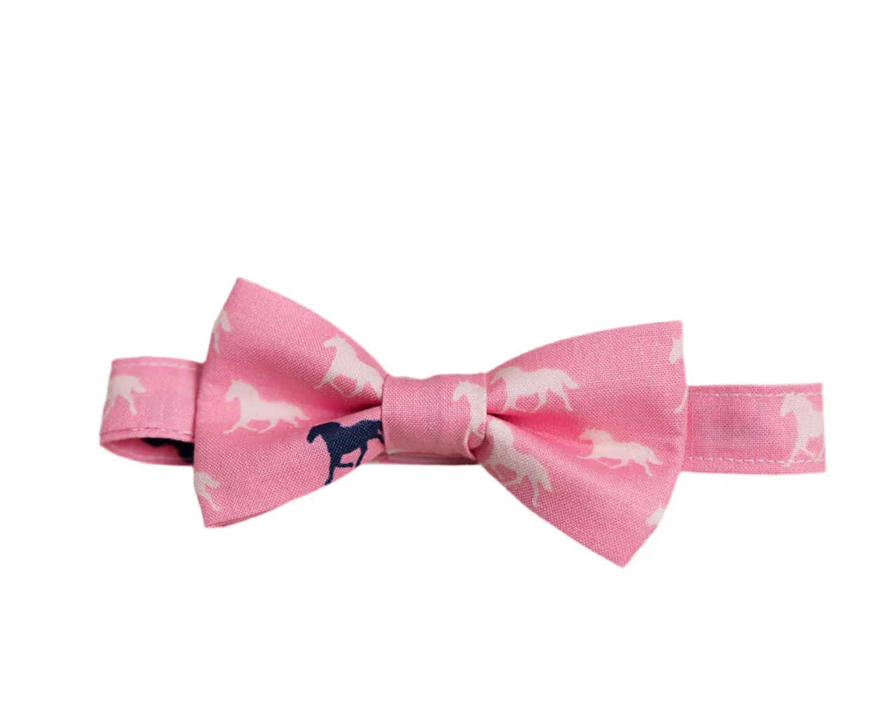 Boys Navy Derby Horses Bow Tie
