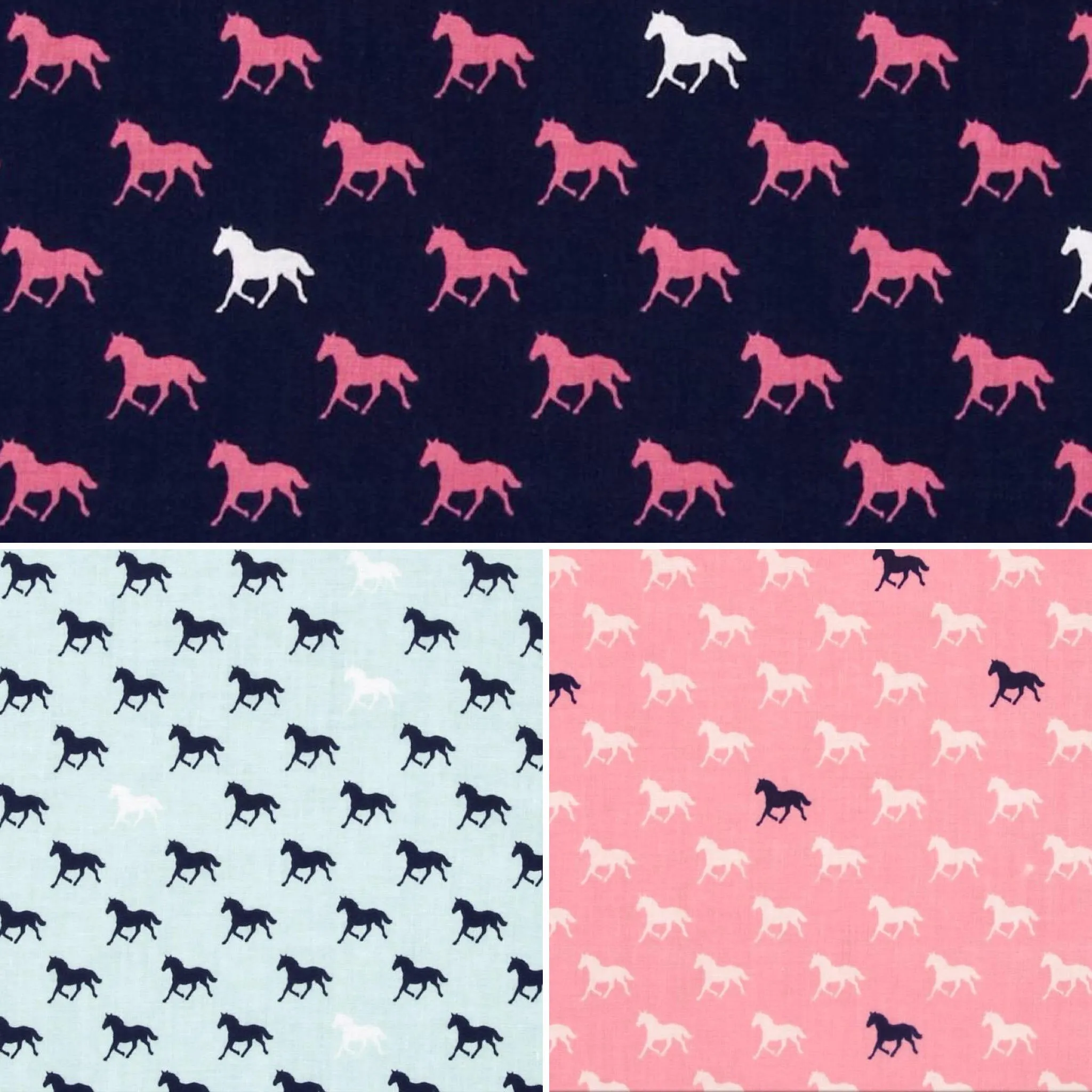 Boys Pink Horses Bow Tie
