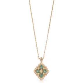 Buccellati Opera Tulle Pendant Necklace in 18k Yellow Gold with Amazonite Stone