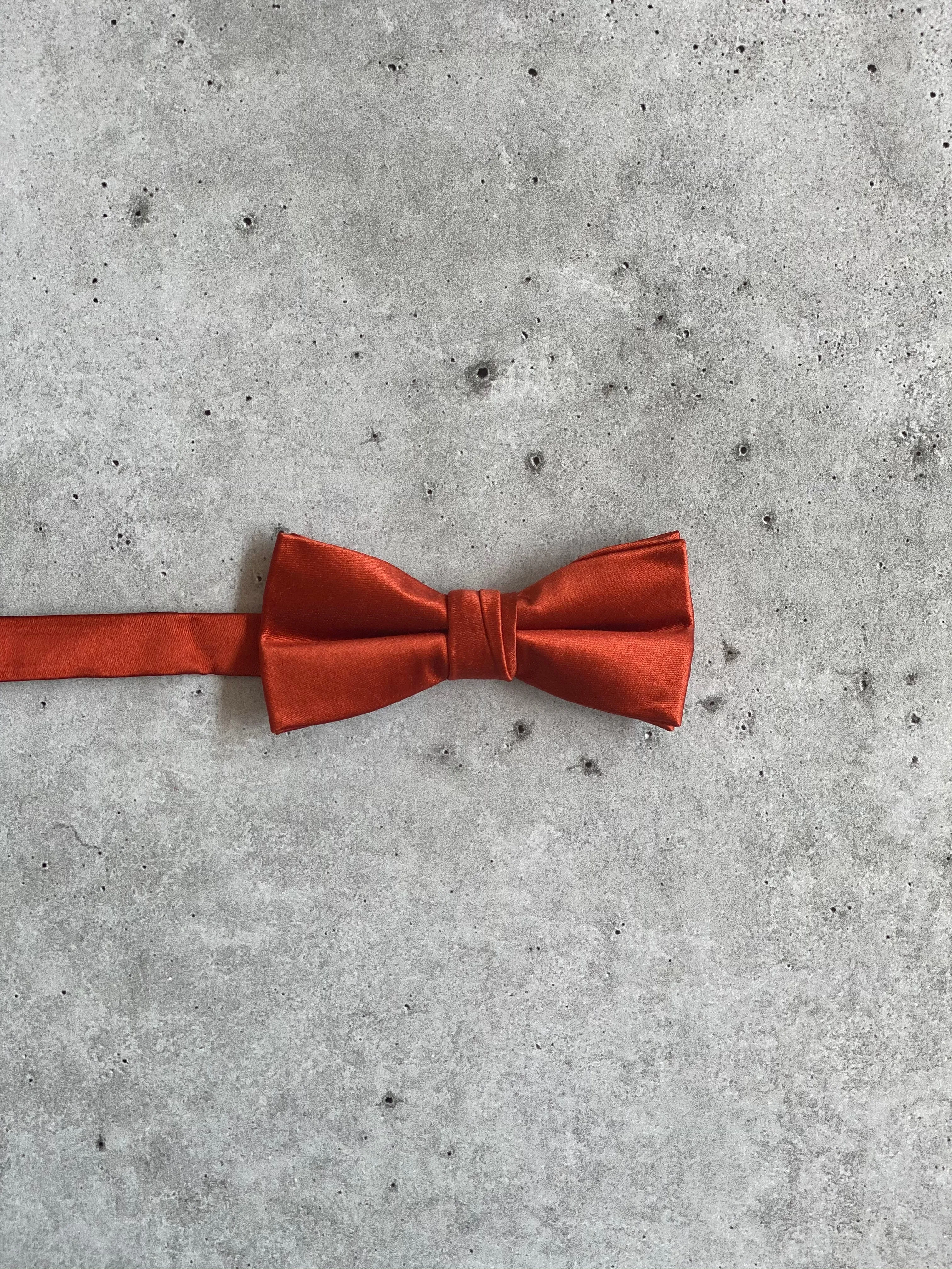 Paprika Silk Pre Tied Bow Tie