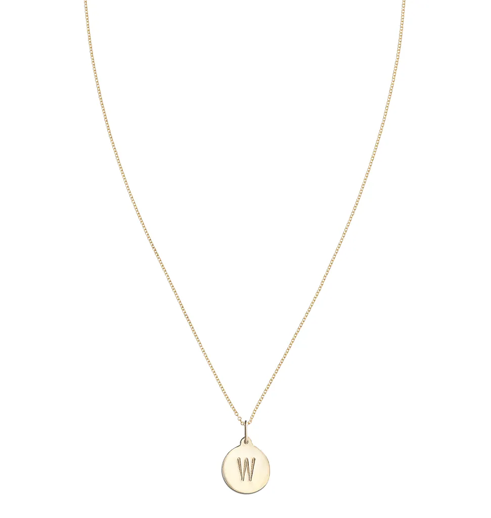 "W" Alphabet Charm