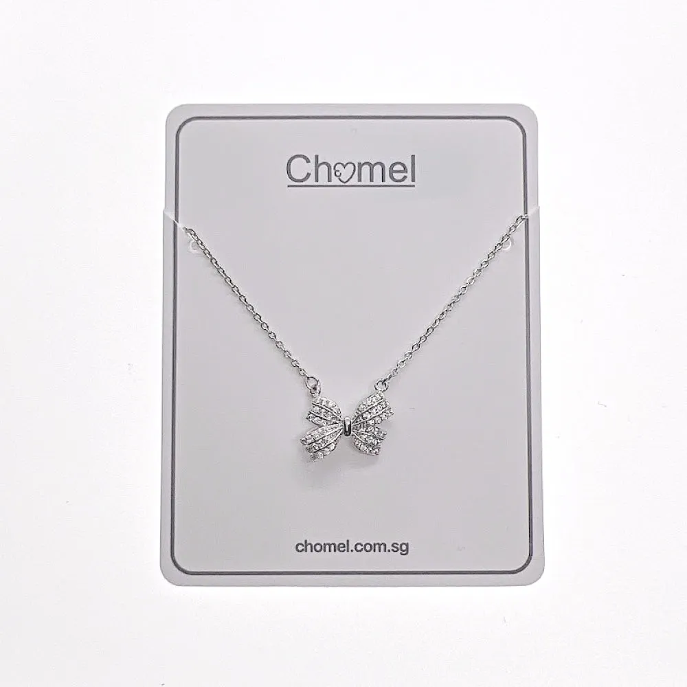 Ribbon Cubic Zirconia Necklace