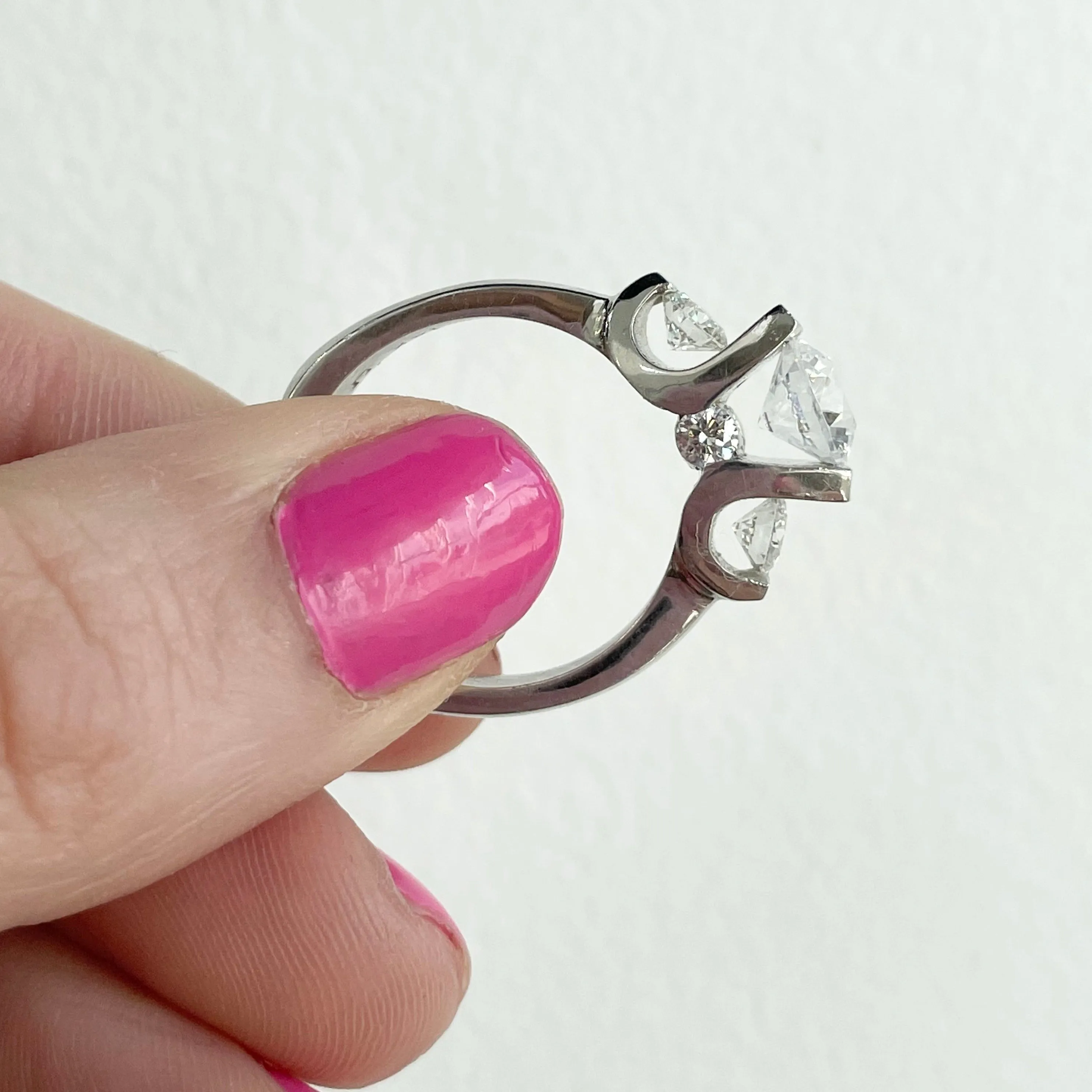 Roset 14K White Gold Engagement Ring MM2219Mt
