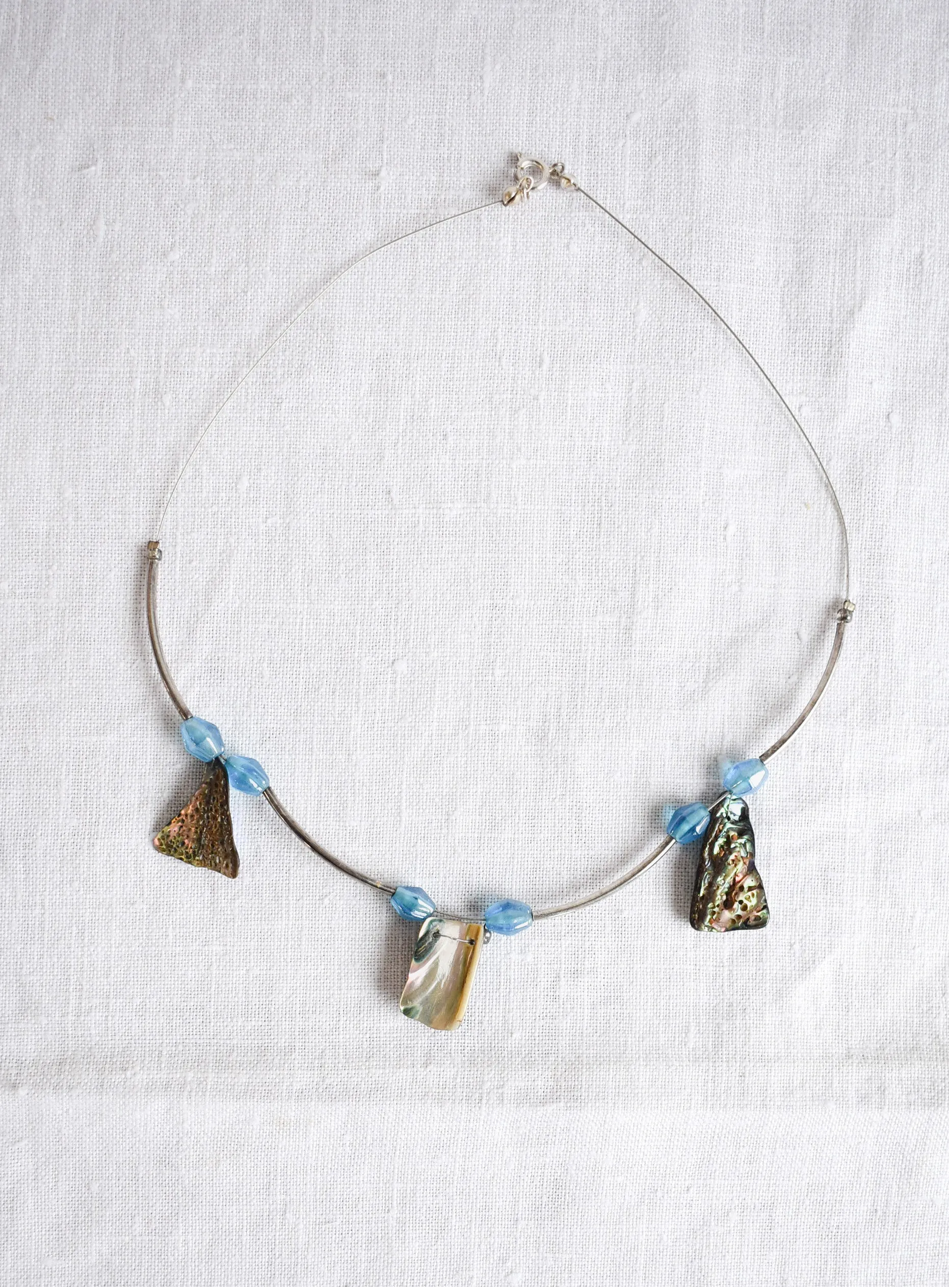 Silver Pua shell necklace