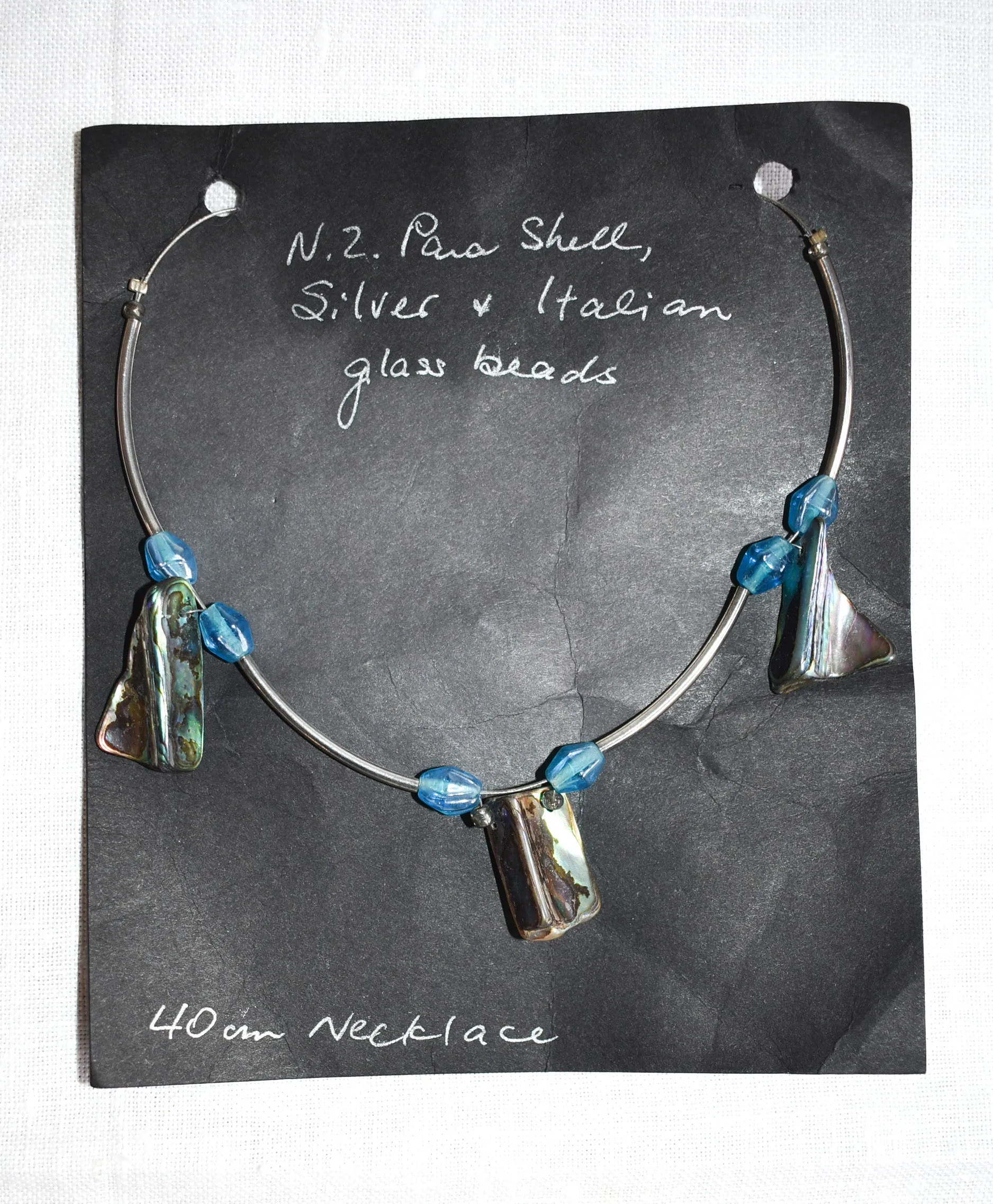 Silver Pua shell necklace