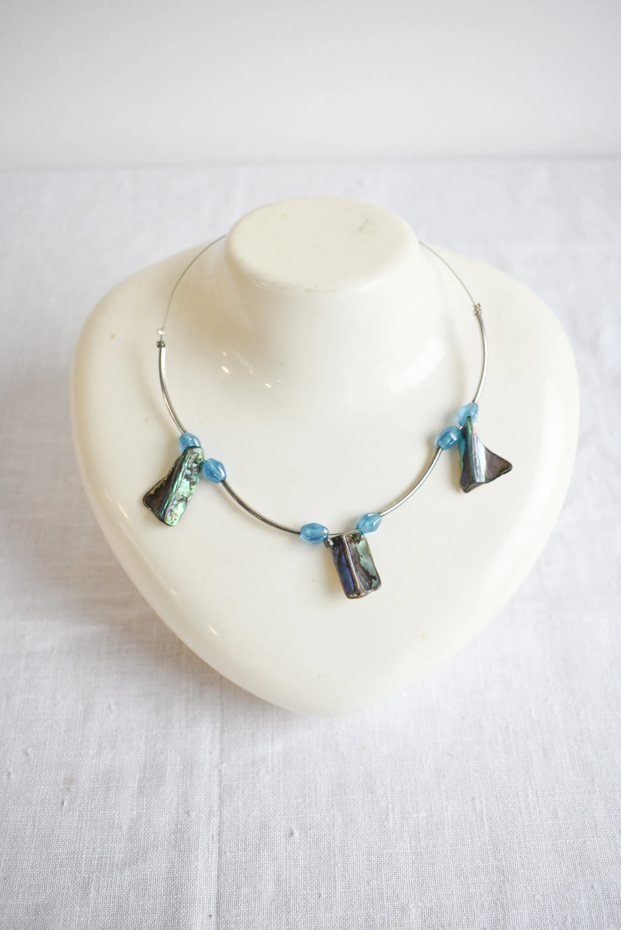 Silver Pua shell necklace
