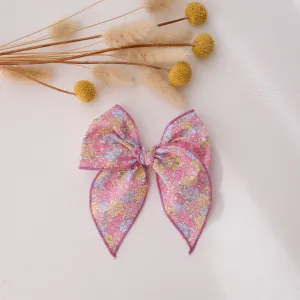 Whimsy Hair Bow in Sadie Rose Liberty Print