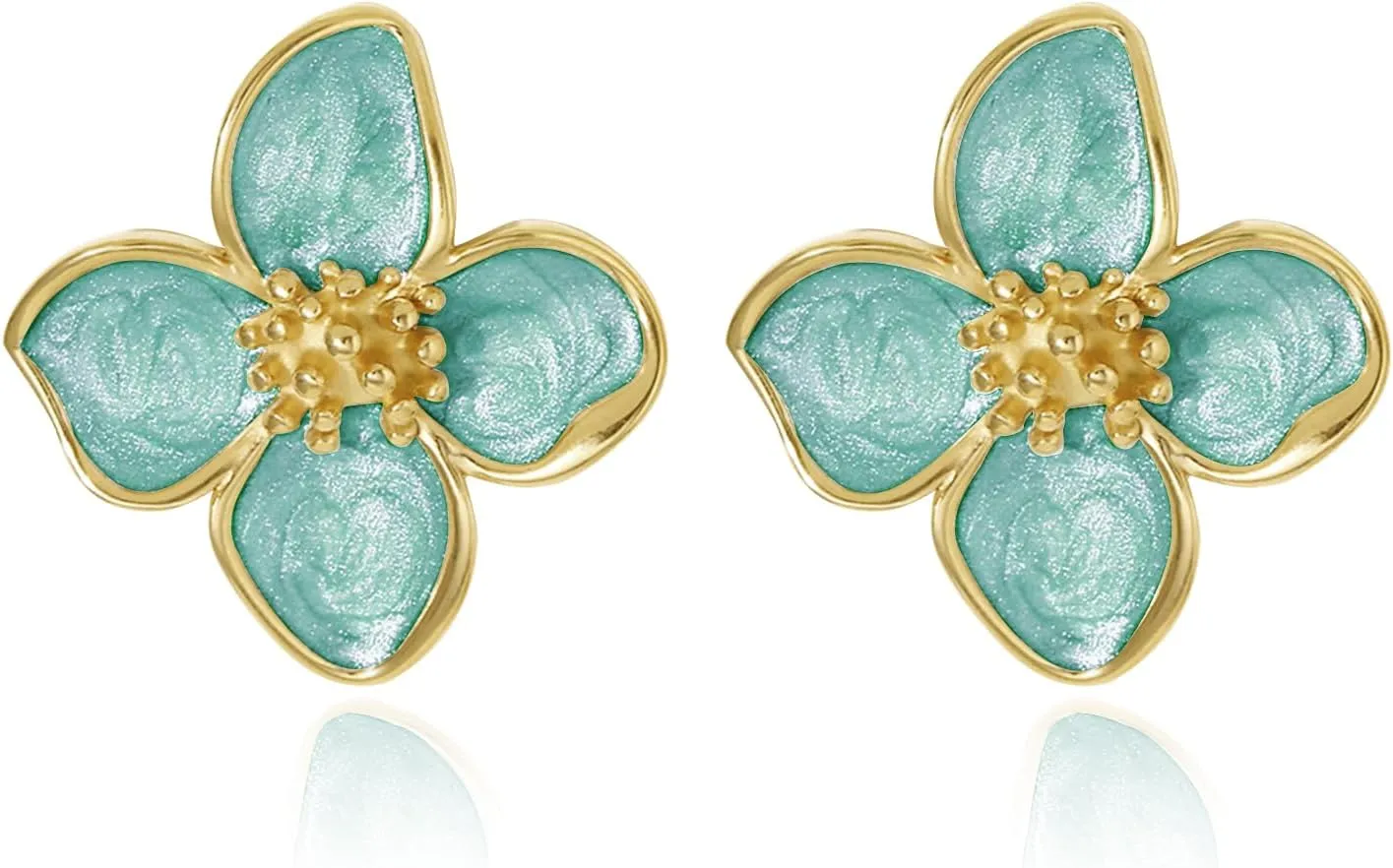 White Flower Earrings Unique Spring Earrings for Women Big Floral Earring Statement Flower Jewelry Gift