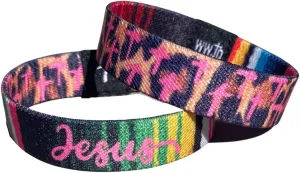 WWJD Bracelet - Elastic Wristbands for Teen Girls: Bible Verse Bracelet, 'What Would Jesus Do' 1 Pack